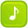 music Green Icon